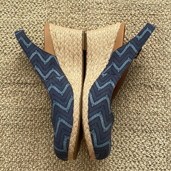 Vionic Espadrilles Shoes Coralina Slingback Closed Toe Wedges Chevron Women’s 9 - Picture 6 of 16